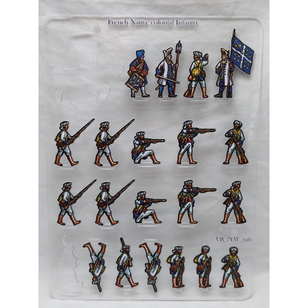 *Incomplete* WoFun French Native Colonial Infantry Plexiglass Miniatures